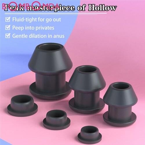 Hollow Butt Plug With Insert Anal Plug/Tunnel/Toy Huge Anal Speculum Anus Dilator SM Enema Sex Toys Enema Buttplug For Gay