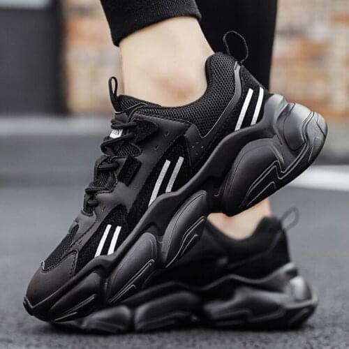 Casual hard shoes mens sports shoes sweat-absorbent school shoes mens new fashion runway shoes mens sports shoes