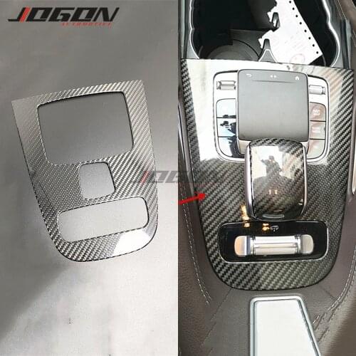 Dry Carbon Fiber For Mercedes Benz GLE Class W167 GLE350 GLE450 GLE53 2020+ Car Interior Central Console Gear Shift Panel Trim