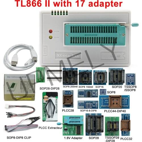 2021 New TL866 II Plus V10.5 Original USB Universal Programmer EEPROM FLASH+17 Adapters High Speed Smart Calculator Portable