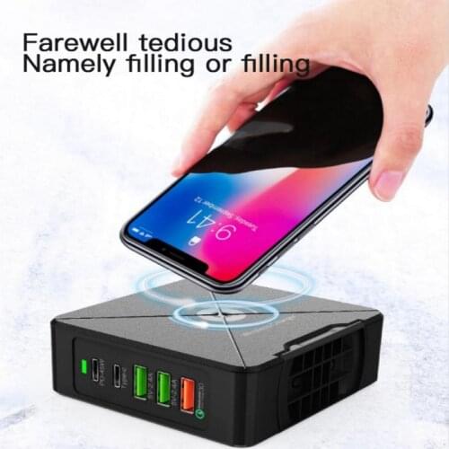 75W PD Type C 3 USB Fast Smart Charger 100-240V 45W Inductive Charging Laptop Power Adapter For Iphone