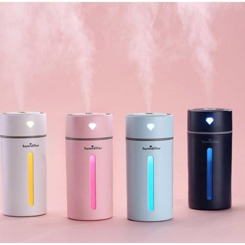 Usb humidifier mini aroma diffuser 250 ml difusor aromaterapia ultrasonic humidifier With led colorful lights Car humidifier