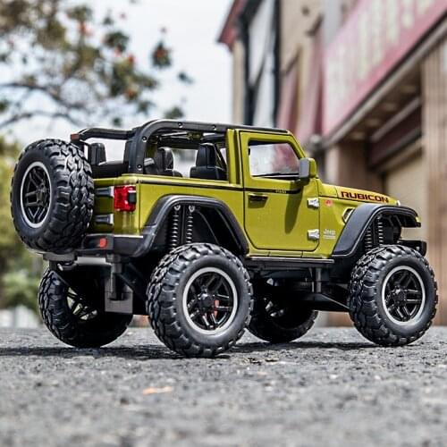 1:20 Jeep Wrangler Rubicon 1941 Vehicle Model cars toy High Simulation Exquisite off-road Alloy Collection toys car for children
