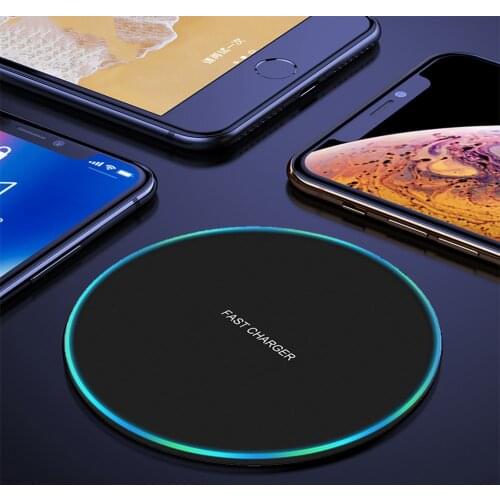 10W Fast Wireless Charger For Samsung Galaxy S10 S9/S9+ S8 Note 9 USB Qi Charging Pad for iPhone 11 Pro XS Max XR X 8 Plus