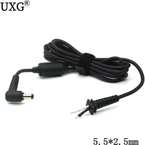 6FT 1.8M 5.5 x 2.5 mm Laptop Power Connector Jack Dc Plug Adapter Charger Cable Cord 18AWG for Asus Lenovo Notebook Charger
