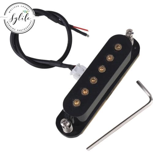 50MM Metal Black&Green 6 String Double Coil Humbucker Pickup for Electric Guitar
