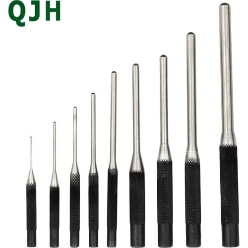 9PCS pin Punch Set Round Punch Pieces Roll Pin Punch Set Gun Bolt Catch Roll Pin Punch Tool Kit