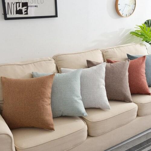 30X45/40x60/45/55cm thicken linen diamond style cushion cover sofa plain color pillow case pillow cover decorative pillowcase