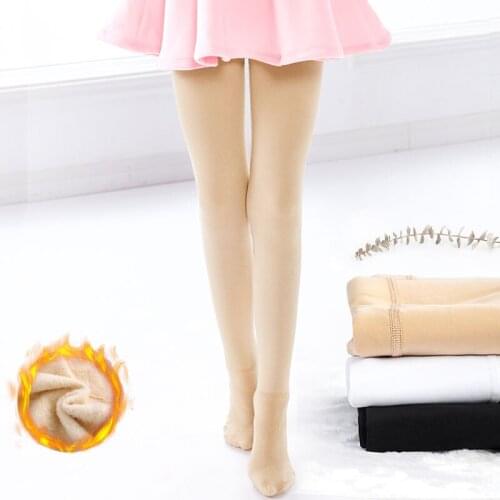 Kids Girls Ballet Tights Thicken Pantyhose Ballet Stockings Warm Dance Leggings Winter Spring Solid Color Children Tights