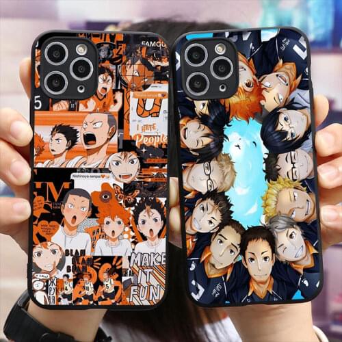 Haikyuu Hinata attacks Anime TPU Soft TPU Silicone Phone Case For iPhone 12 11 Pro X XS MAX 6 7 8 Plus XR 2020SE Fundas Coque