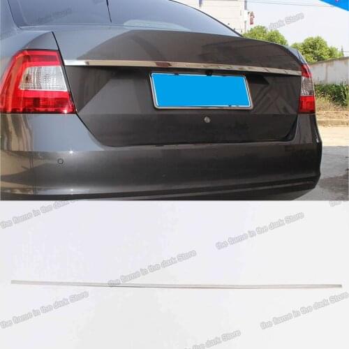 Lsrtw2017 for Skoda Rapid Car Trunk Tailgate Strip Trims Decorative Accessories 2012 2013 2014 2015 2016 2017 2018 2019 2020