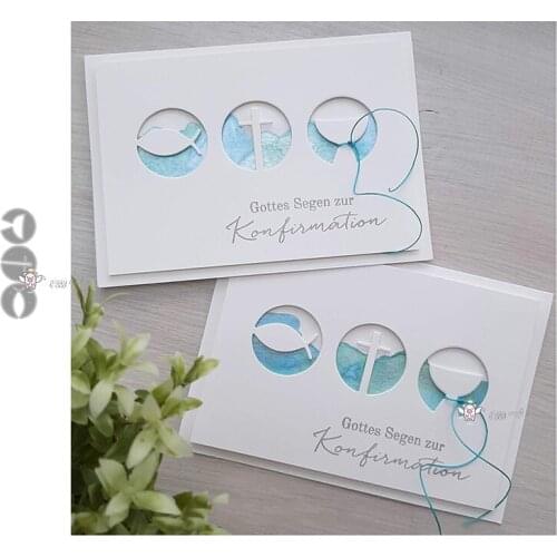 Fish cross holy grail ring metal Cutting Dies Stencils DIY Scrapbooking Paper/photo Cards Embossing Dies