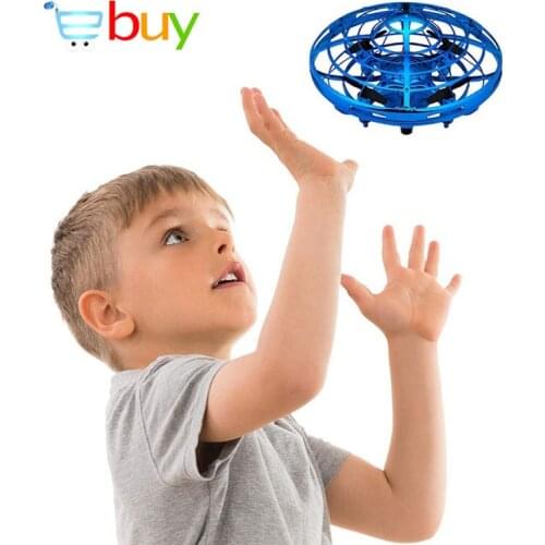 Mini UFO Drone Toys Infrared Sensing Control Interactive Aircraft Gesture Induction Controlled Altitude Hold Quadcopter for Kids