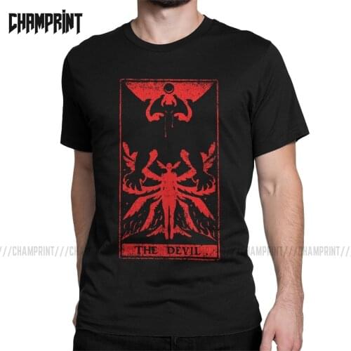 Mens T-Shirt Devil Tarot Crybaby Cotton Tees Short Sleeve Devilman Akira Devil Ryo Anime Manga T Shirts Clothes New Arrival