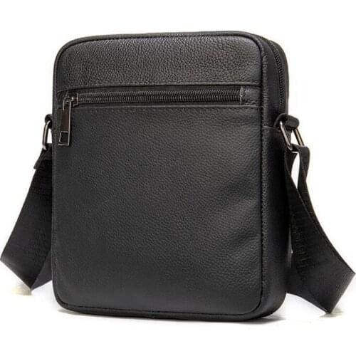 Men Shoulder Bag Vintage Messenger Bag Leather Retro Crossbody Bag Casual Mobile Phone Male Cowhide Mens Mobile Phone Bag