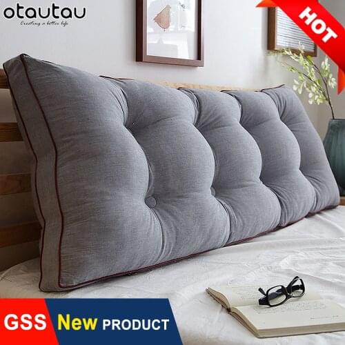 Cotton Linen Bed Cushion Cover No Filler Home Decoration Backrest Tatami Pillowcase Floor Seat Waist Back Long Pillow Dakimakura