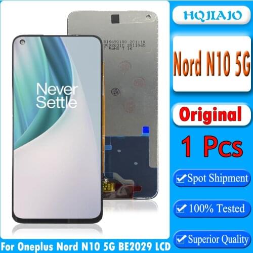 Original For Oneplus Nord N10 5G BE2029 BE2025 BE2026 LCD DIsplay Touch Screen Digitizer Parts For Nord 10 5G LCD