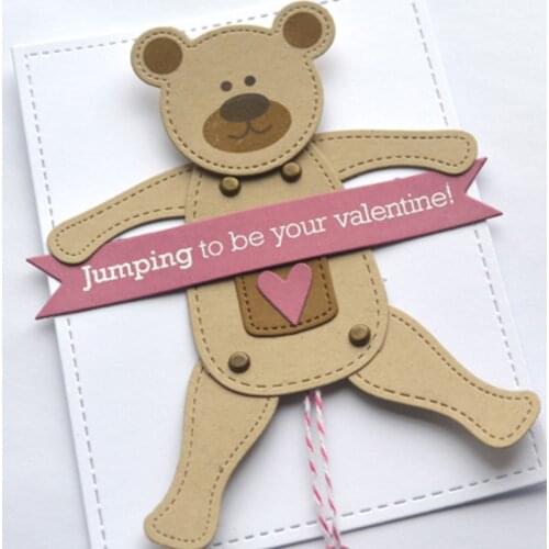 Panalisacraft Puppets Cute Lion Bear Bunny Metal Cutting Dies cute cut die scrapbooking Album Paper Card Craft Embossing