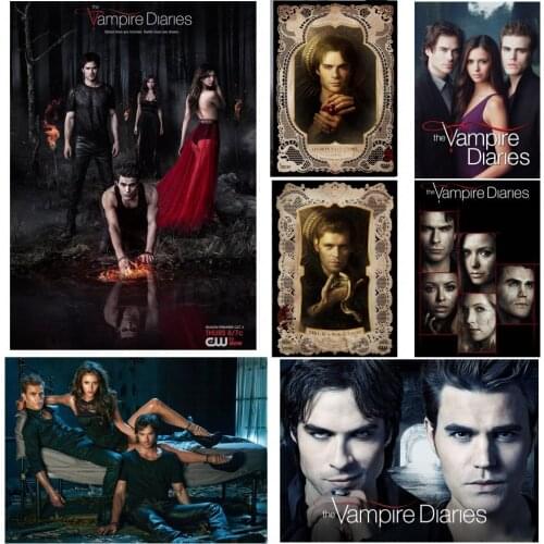 Vampire Diaries Posters Glossy Paper Prints High Definition Vintage Poster Movie Retro Posters Home Decor