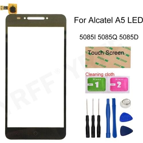 Screen Glass Panel For Alcatel A5 LED 5085 OT-5085 5085I 5085Q 5085D Touch Glass Screen Digitizer Sensor Glass Panel