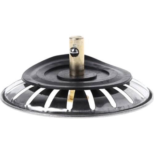 Kitchen Waste Stainless Steel Sink Strainer Plug Drain Filter Stopper Basket Drainer