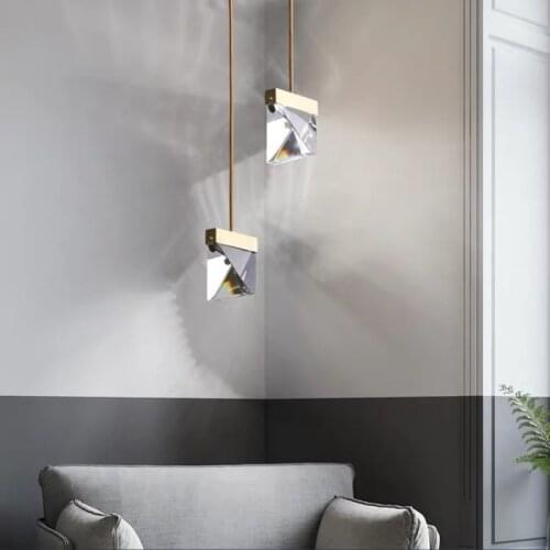 Modern LED Pendant Lights Crystal Hanging Lamps Home Decor Lights Living Room Light Fixture Dining Room Kitchen Lighting Indoor