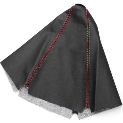 TAIHONGYU Red Stitch Leather Gear Shift Boot Knob Gaiter Glove Cover fit for Nissan Nismo JDM