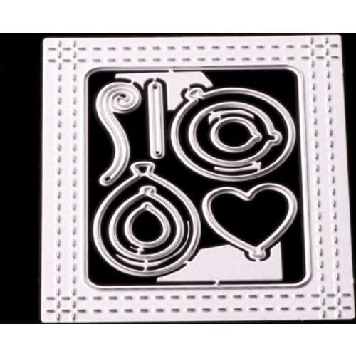 Cutting Dies Stencils Rectangle Scrapbooking Album Embossing Card DIY Craft