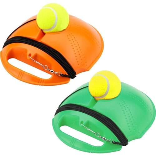 2 Colors Tennis Training Self-Duty Rebound Ball With Elastic Rope Aids Tool Indoor Sport Tennis Trainer Partner Sparring Device