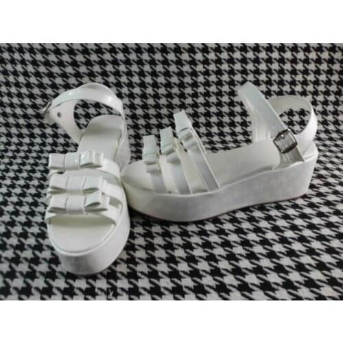 Princess sweet lolita shoes Loliloliyoyo antaina custom fashion punk HARAJUKU platform zipper wood grain shoes an1357 cosplay