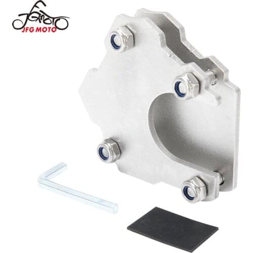 Universal Motorcycle Side Stand Motor Kickstand Non-slip Plate Side Extension Support Foot Pad Base