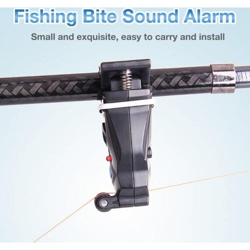Fishing Bite Sound Alarm Fishing Rod Clipped Alert Bell Electronic Fishing Bite Alarm Fishing Bite Buzzer Loud Siren