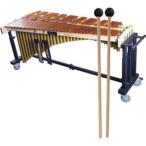 1 Pair Professional Drum Sticks Rubber Mallet Hammer Head Wood Handle Drumsticks Musical Instruments Drum Sticks Accessories