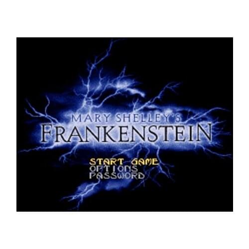 Mary Shelleys Frankenstein NTSC Version 16 Bit 46 Pin Big Gray Game Card For USA Game Players