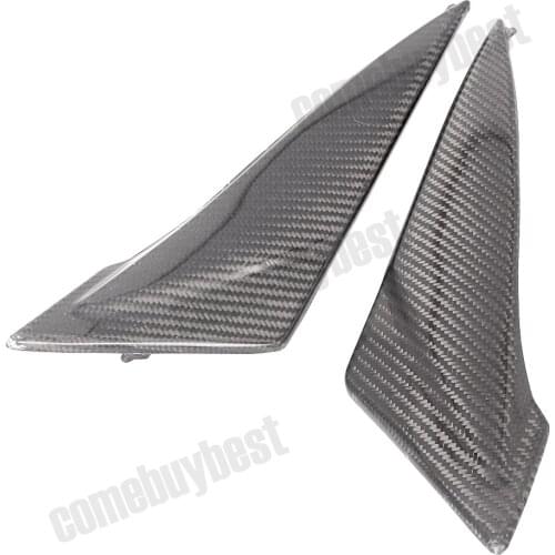 2 PCS Black Carbon Fiber Tank Side Cover Panels Fairing for Suzuki GSXR600 GSXR750 2011 2012 2013 2014 K11