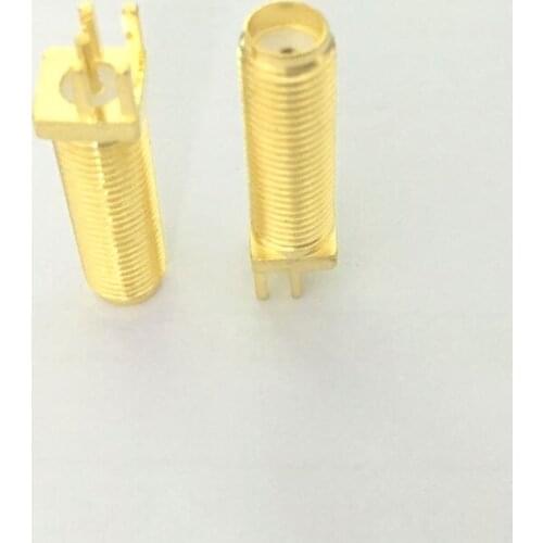 20pcs/lot Long SMA female Jack Edge PCB mount RF Coaxial Connector Adapter 25mm