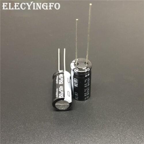 5pcs/50pcs 150uF 50V150UF NICHICON KL 10x20mm 50V150uF Low Leakage Current Aluminum Electrolytic Capacitor