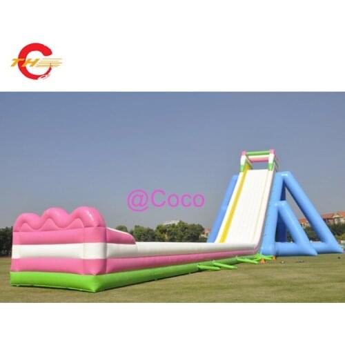 Free ship to sea port!Professional make super big inflatable water slides,commerial beach water slide with pool for adults