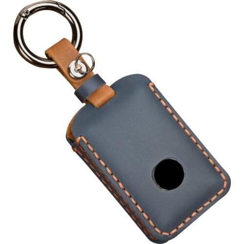 Genuine Leather Handmade Car Key Cover key Case For Mazda 3 Alexa CX4 CX5 CX8 2019 2020 3Button Smart Remote Car Key