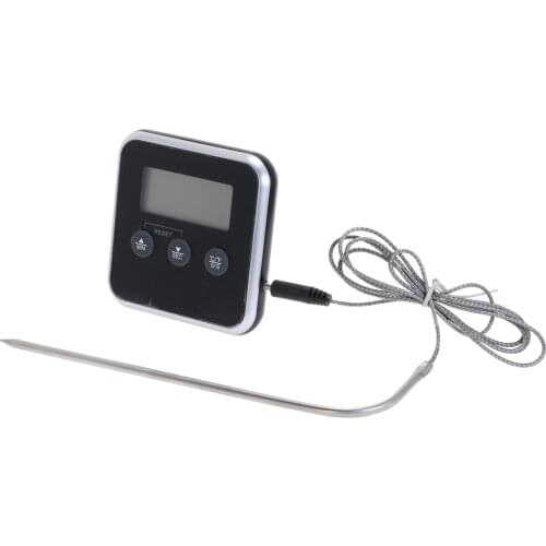 Food Cooking Digital Probe Timer Thermometer Kitchen BBQ Oven Grill Meat Thermometer Tool For BBQ Grilling Kitchen Accessories