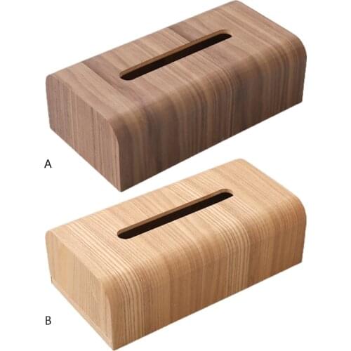 Wooden Tissue Box with Removable Lid Luxury Paper Holder Napkins Case Living Room Coffee Table Desktop Drawer Box My20 21