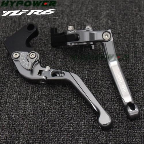 For YAMAHA YZF-R6 YZF R6 YZFR6 2005-2016 2015 2014 2013 2012 2011 Accessories Folding Extendable Brake Clutch Levers LOGO YZF-R6