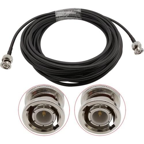 LMR195 Cable BNC Male Plug to BNC Male 50 Ohm RF Coaxial Cable for FM Transmitter Amateur Radio Scanner Vector Network Analyzer