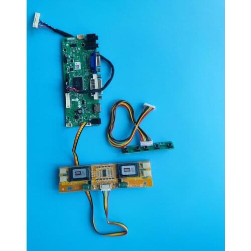 Kit for HSD190ME13-A13/A17/A16/A12/A10/A02 30pin Screen Controller board Driver LVDS 4 lamps 19" DVI VGA DIY M.NT68676 1280X1024