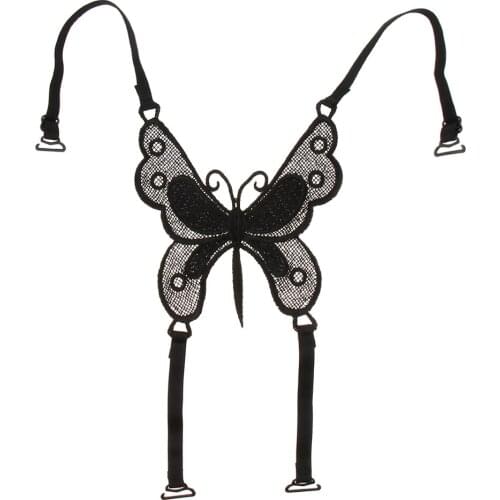 Butterfly Lace Back Bra Shoulder Strap Replacement for Strapless Backless Tops