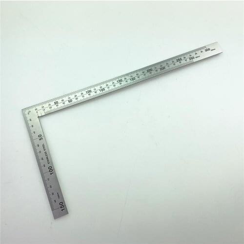 Stainless Steel Angle Ruler Thickening 300mm Multi-function 90° Angle Ruler Woodworking Right Angle Ruler 500mm Turning Ruler