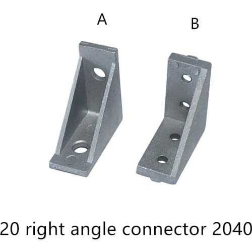 LINK CNC Corner right angle connection 90 degrees 2040 bracket for EU 20 aluminum profile slot 5mm 6mm