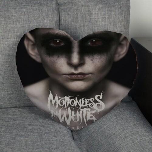 Custom Motionless in White Heart Shape Pillow Cover Zipper Pillowcase Cover Wedding Home Office Decorative Size Best DIY Gift