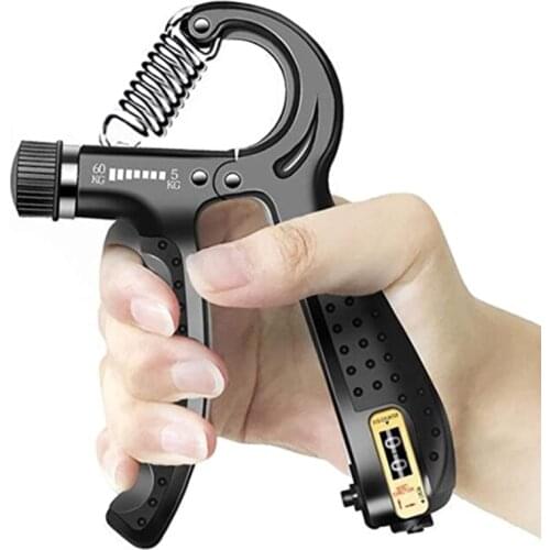 5-60Kg Gym Fitness Hand Grip Men Adjustable Finger Heavy Exerciser Strength for Muscle Recovery Hand Gripper Trainer