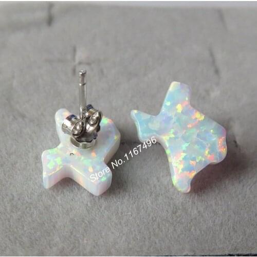 12pairs/lot Op17 12mm Texas Opal Earrings 925 Sterling Silver Texas Opal Fire Opal Earrings For Gift